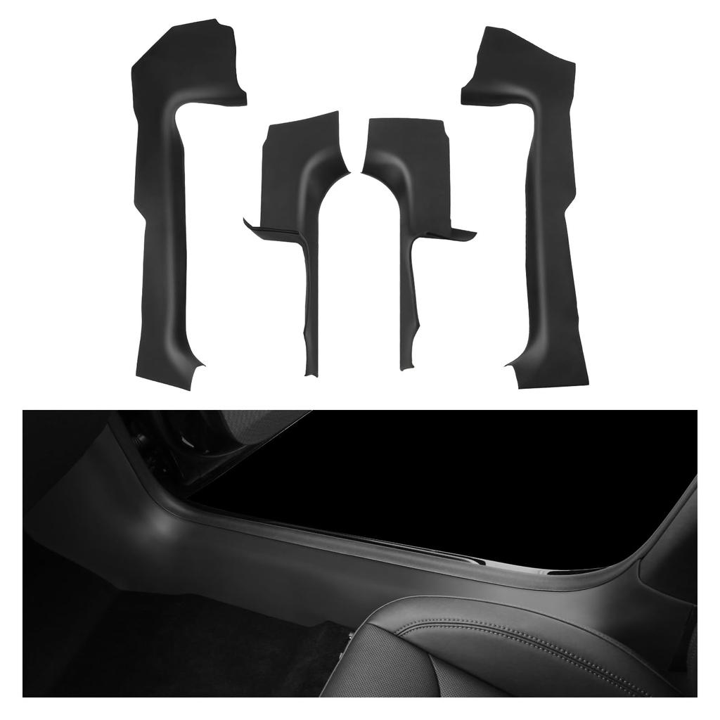 Door Sill Protector for 2024 Tesla Model 3 Highland Front Rear Door Entry Guard Scuff Plate Carpet Welcome Pedal Threshold Strip