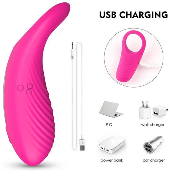 Wireless Remote Control Vibrating Cock Ring Multi-Speed Delay Ring Silicone Body-Safe Waterproof Discreet Adult Toy for Couples