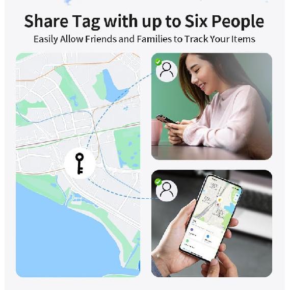 Luggage Tracker Tags Bluetooth Air Tracker for Apple Find My[ iOS ONLY ] Key Finder Locator for Wallet,Keys, Luggag,Backpack,Pets,Car Replaceable