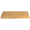 VidaXL Tabletop 50x40x2.5 Cm Live Edge Solid Mango Wood, Wood Tabletop, Side Table Top, 370703