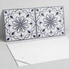 Panel Samoprzylepny Z Grafiką Do Jadalni Pcv 100X50 Cm Kwiatowy Wzór Ceramiczny