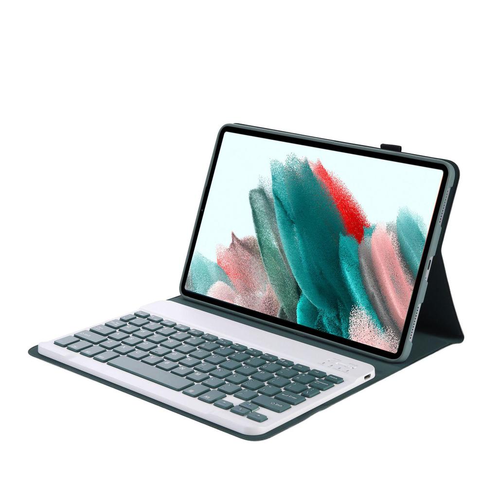 Bluetooth Tastatur Lederhülle für Samsung Tab A8 10,5 Zoll X205/X200