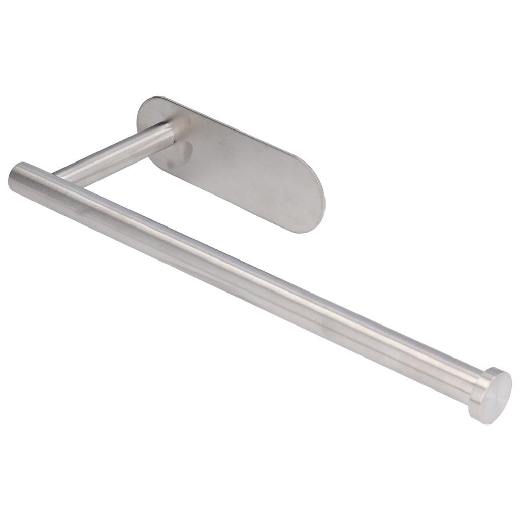 34cm Toilet Paper Holder Large Self Adhesive Wall Mounted Stainless Steel Tissue Stand for Bathroom Kitchen