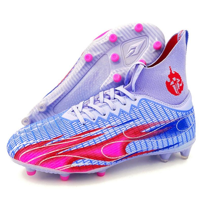 Spirit Fire Sword, Football Shoes TPU Spikes Artificial Turf Rubber Sole Leather Foot Student Children's Training Shoes