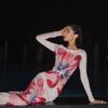 Summer Sheer Flower Print Long Sleeve Dress With High Waist For Teen Travel
