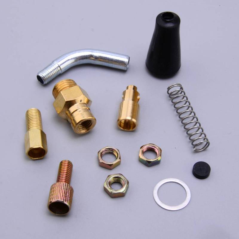 Carburetor Cable Choke Adjuster Lock Nut Starter Valve Plunger Kit Fit for Mikuni TM27-8006 TM35-1 TM38-18 TM38-27 TM38-131