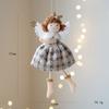 High Quality Cloth Angel Girl Pendant Red White Grey DIY Decor Christmas Doll Pendant Hanging Ornaments Xmas