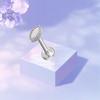 Titanium F136 Diamond Inlaid Ear and Lip Studs - Versatile, Elegant, European & American Style