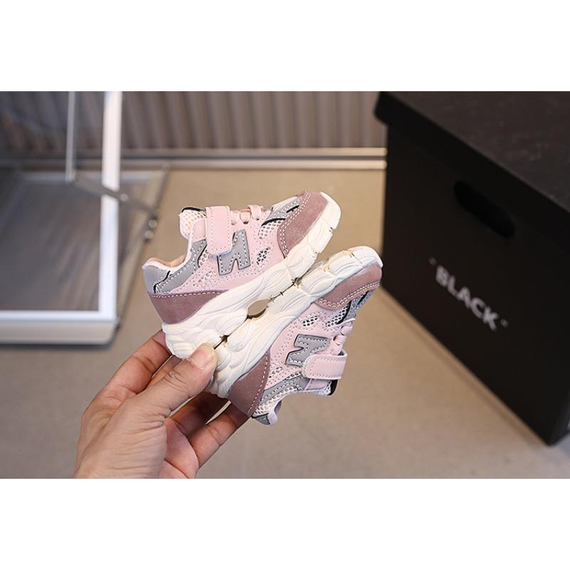 Summer new baby shoes boys' breathable single mesh shoes toddlers girls' dad shoes soft sole non-slip walking shoes