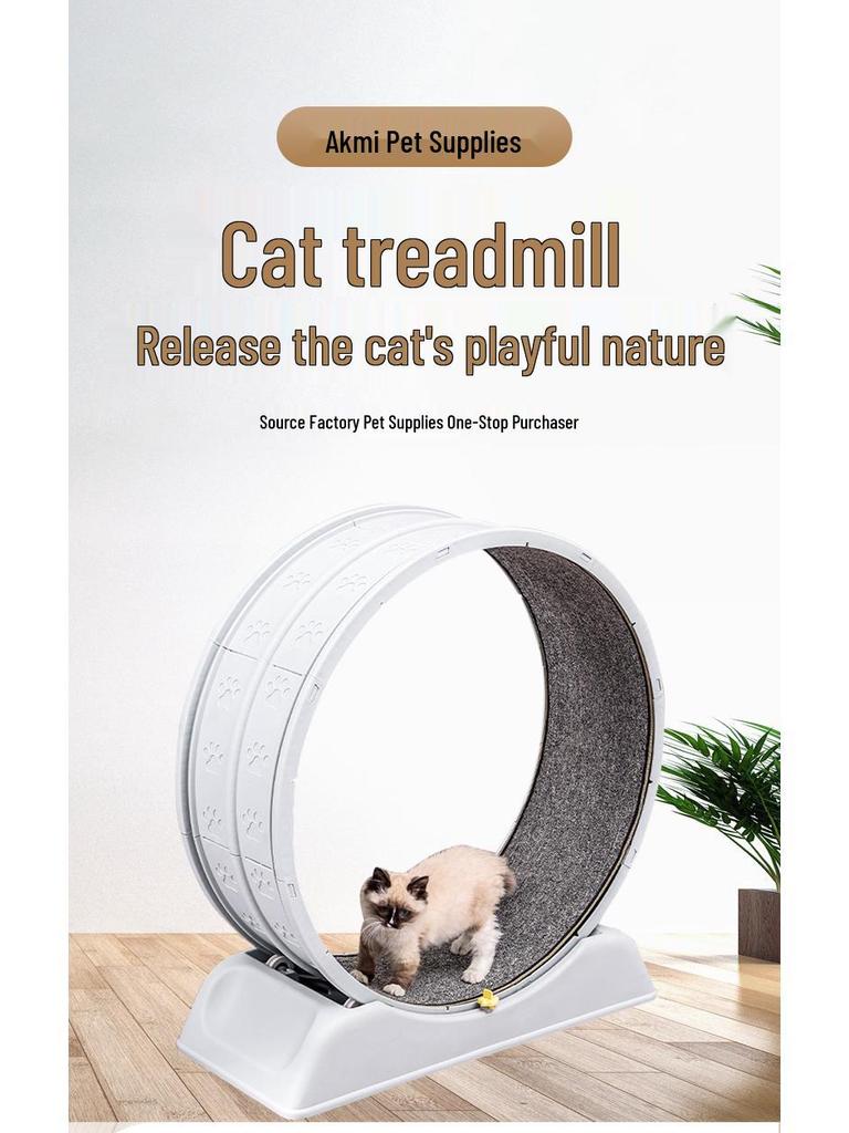 Quiet Exercise Wheel & Large Climbing Tree for Cats and Dogs