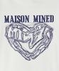 MAISON MINED (W) Doodle Heart Long Sleeve White