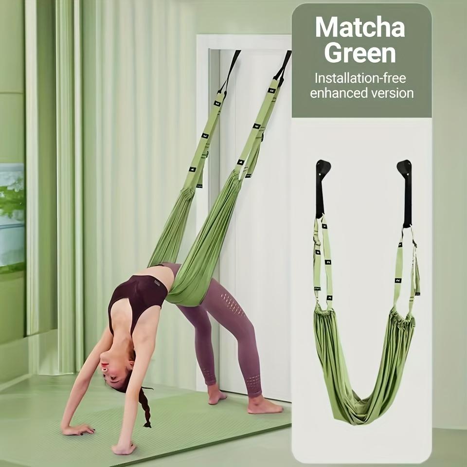 Aerial Yoga Gurt Zugseil Frau Hängematte Stretch Bein Spagat Trainer Weibliche Gym Gürtel Aerial Hängematte Schaukel Stretching Inversion
