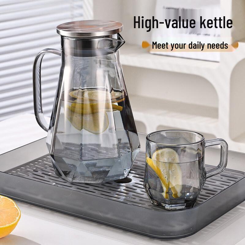 Qiwei Heat-Resistant Glass Mug Set with Handles