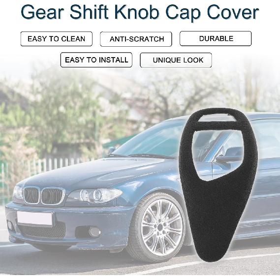 

Suede Gear Shift Knob Cap Cover for BMW 3 4 Series F30 F31 F32 F36 F34 M235i 2013-2019 Waterproof Console Interior Trim Protector Decor Dark Gray