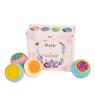 Zestaw Kul do Kąpieli, Kule do Kąpieli, Kule do Kąpieli Kryształ Morski, Kule do Kąpieli z Olejkiem Serum do Ciała