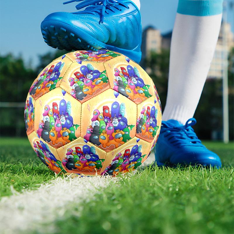 Among Us Print Size 5 Soccer Ball, PU Wear Resistant Football for Match Training and Daily Practice, Birthday Gift for Soccer Fans