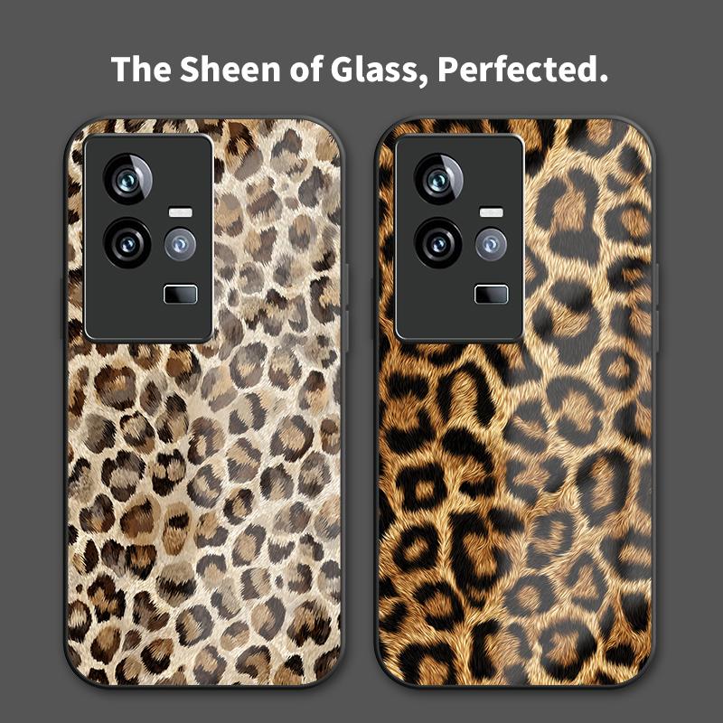 Leopard Print Phone Case For Vivo IQOO 11 11S Z10 Z3 U5X U1X U3X Neo 855 Z6 Lite Z10R Z7 Z7i Shockproof Glass Back Cover