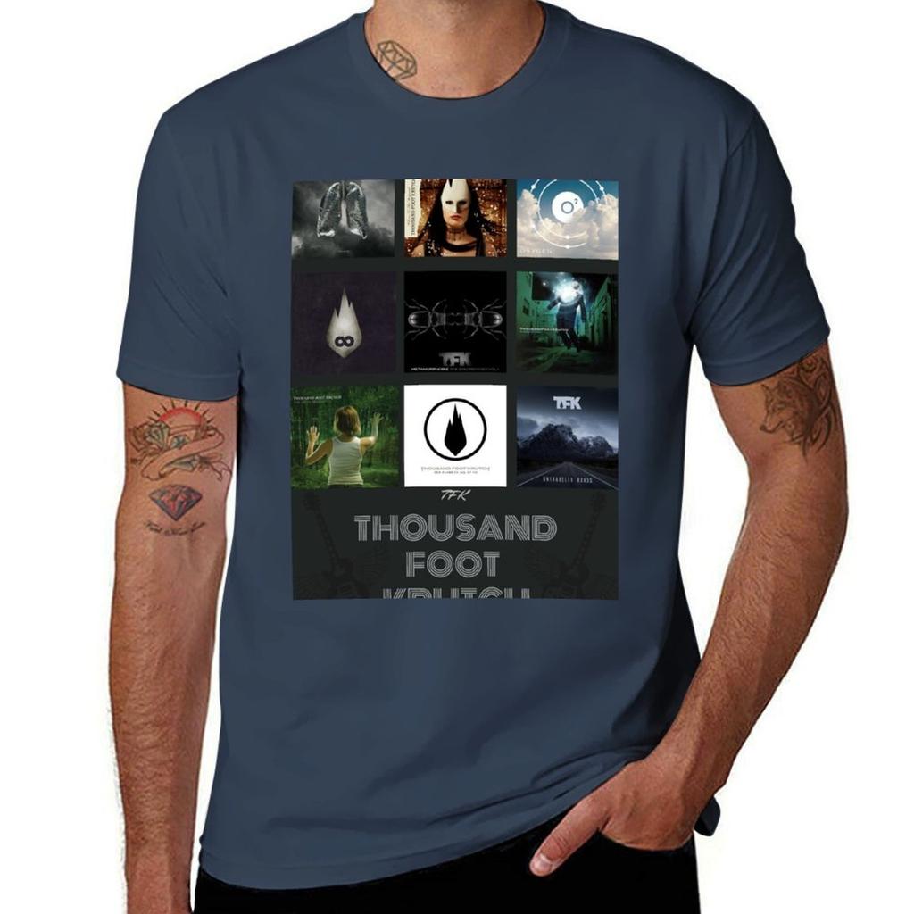 Thousand Foot Krutch Tshirt Basic Solid Color Short Sleeve Cotton Top