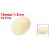 uxcell Foam Microphone Covers, Sponge Microphone Windscreens, 14.5mm Length, Pack of 10