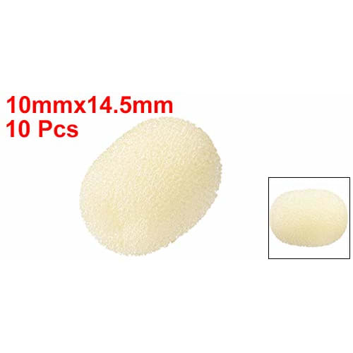 uxcell Foam Microphone Covers, Sponge Microphone Windscreens, 14.5mm Length, Pack of 10
