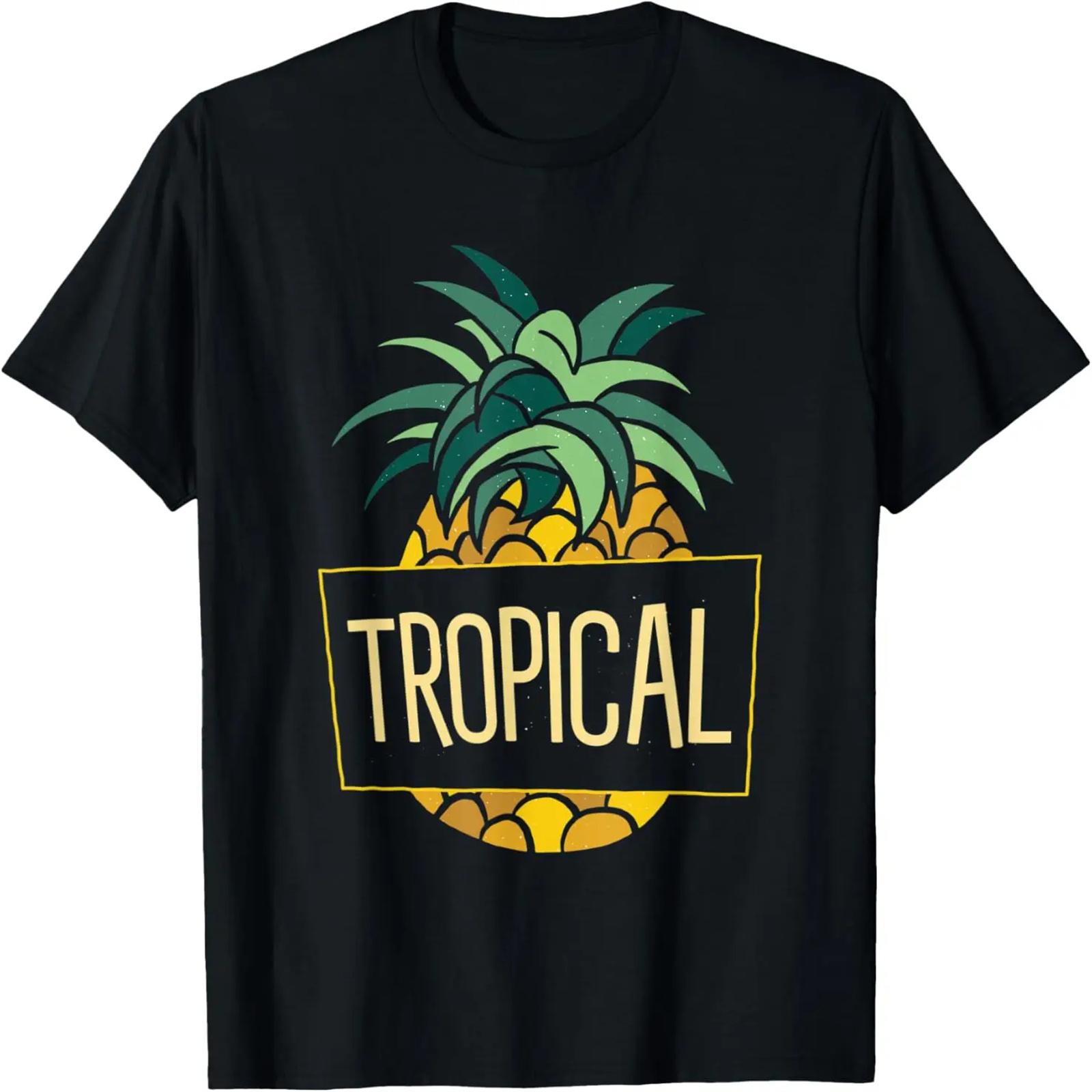 Tropical Pineapple Summer Vibes Edible Fruit Pineapple T-Shirt S