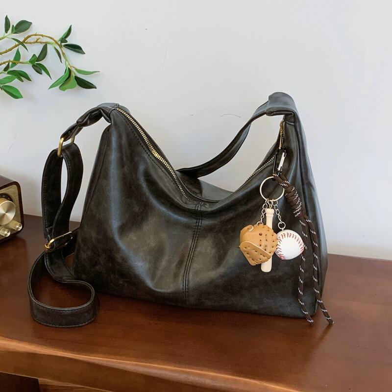 

Tote Bag Women S Leather Women S Bag Large Capacity Fashion Shoulder Commuter Messenger Bag Luggage чорний