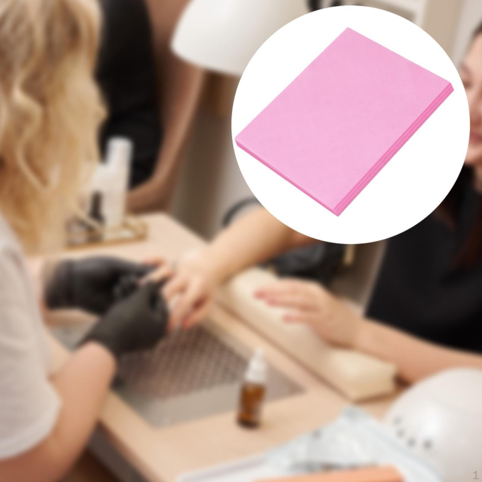 

100 шт. фильтр-листов для сбора пыли с ногтей, многофункциональные, прочные, простые в использовании розовый