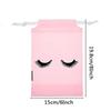 10pcs Eyelash Aftercare Storage Bags With Drawstring Waterproof EVA Plastic Travel Packing Pouch Eye Lash Extension Accessories