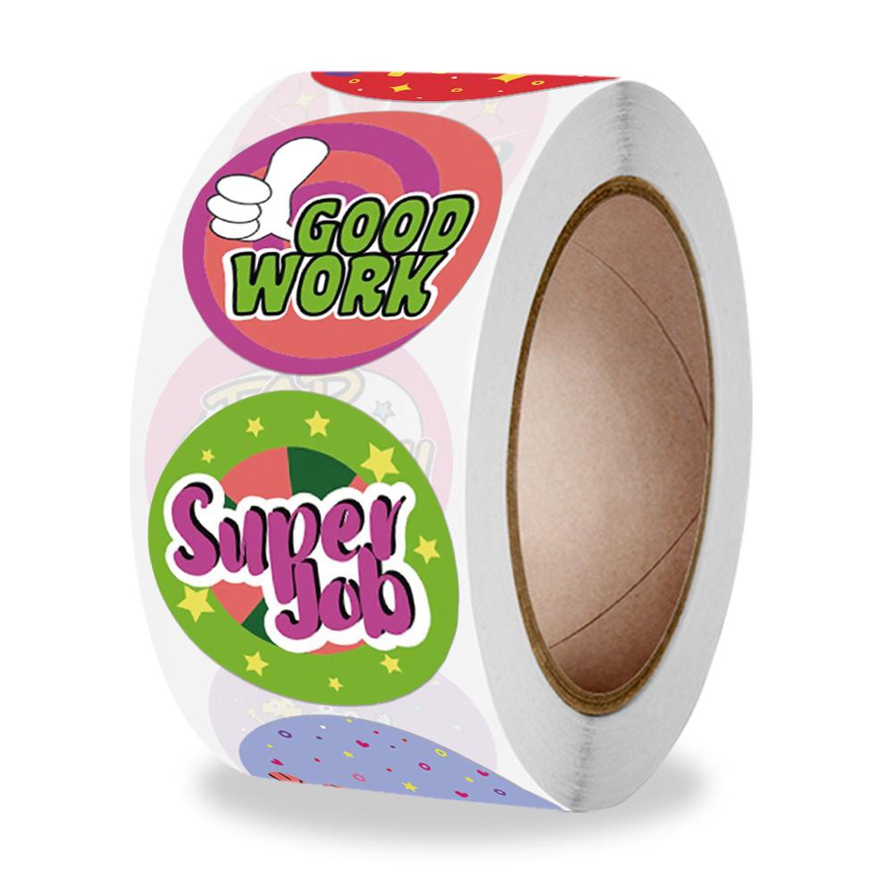 100-500Pcs 1Inch High-Quality Reward High-Quality Stickers High-Quality Encouragement High-Quality Sticker High-Quality For Youngsters High-Quality