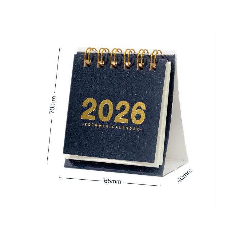 2026 Mini Prosty Kalendarz Mały Kalendarz Biurkowy Kreatywny Kalendarz Spiralny Planer Dekoracja Biurkowa Artykuły Biurowe Prezenty Noworoczne