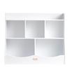 Wood Kid Storage Cubby, Toy Storage Organizer with Bookshelf, 5-Cubby Wood Toy Storage Cabinet, Children Book Toy Shelf for Kids Room, Playroom
