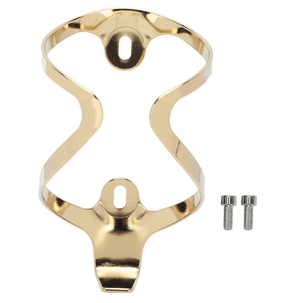 Aluminum Alloy Bike Water Bottle Holder Lightweight Electroplating Drink Water Bottle Rack With Screw Gold Bike Cup Holder