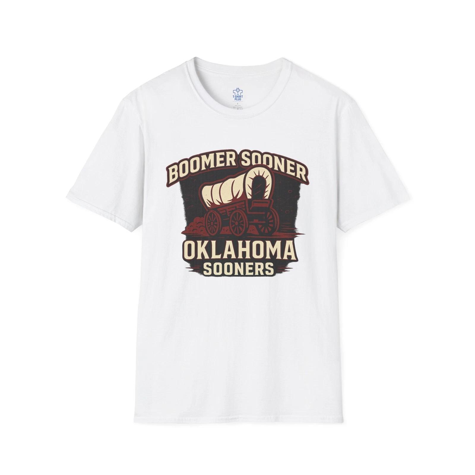 Boomer Sooner Oklahoma Wagon T shirt 4XL