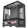 Boîtier Gaming Mars Gaming MC-LCDX ATX, Écran IPS 9,16", Verre Trempé, Double Chambre, Mesh, Noir
