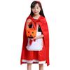 1 Set Halloween Clothes Hobby Funny Cute Comfortable Beautiful Decorative Polyester Holiday Wear Cosplay Little Red Riding Hood Dress Birthday Gift