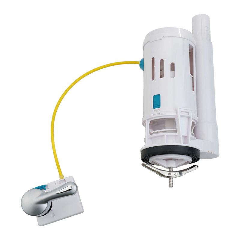 Split Toilet Drain Valve Toilet Cistern Flush Valve Overflow Lever Operated 1/2 Piece Bathroom WC Water Tank Fittings