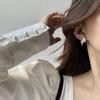 Women's Haze Color Leaf Stud Earrings - Niche High-End Style, Trendy 2022 Clip-On for Non-Pierced Ears