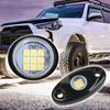 8 Packs LED Rock Lights for Trucks IP67 Waterproof Under Body Wheel Well Light Exterior Interior
