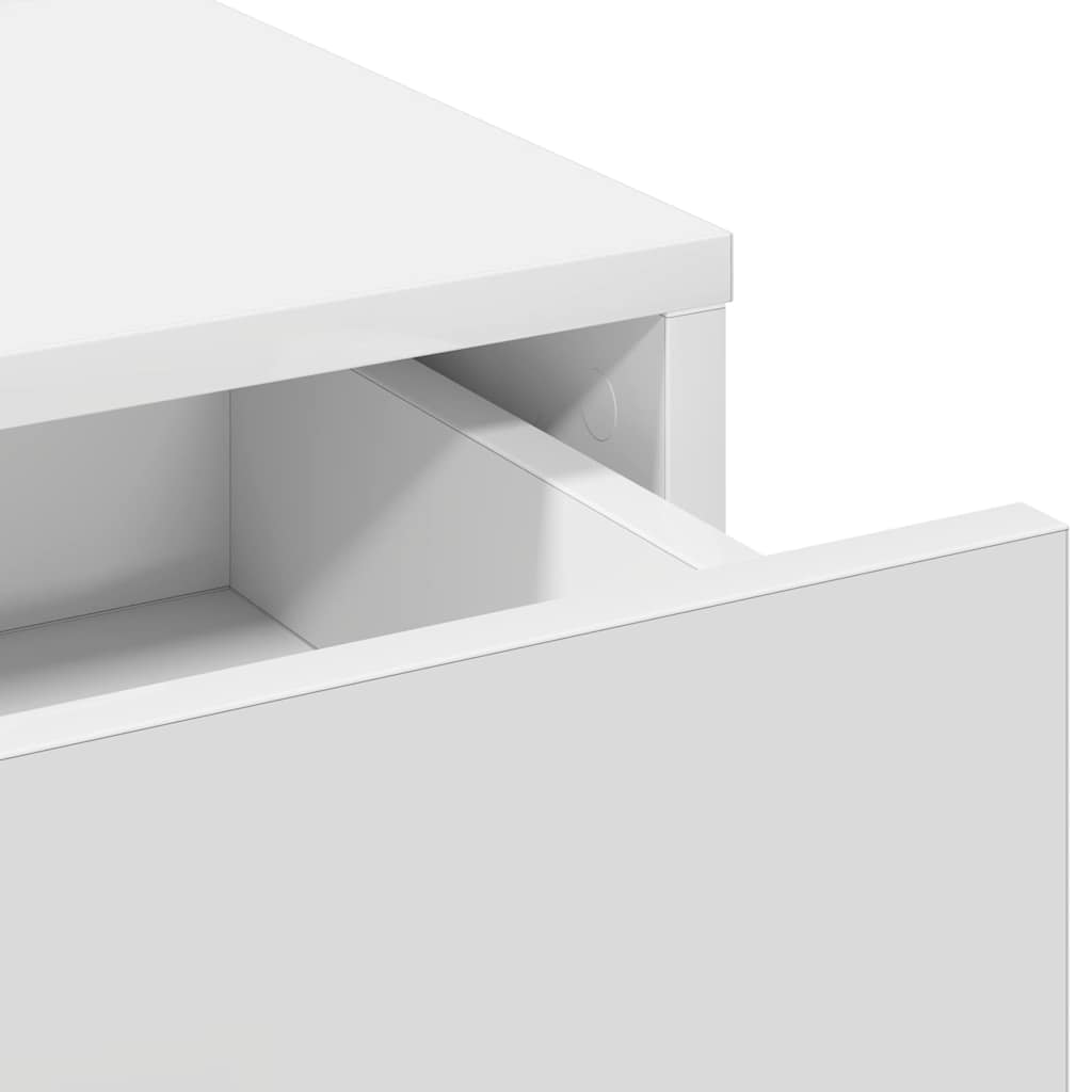 Makeup Table with Drawers White 50 x 41 x 135 cm Engineered Wood