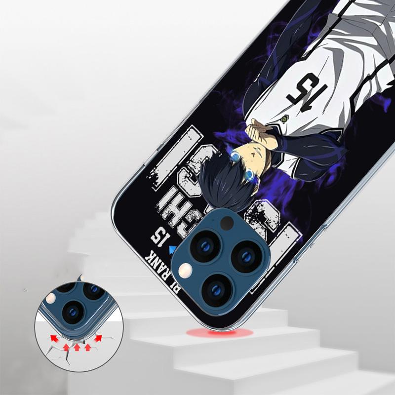 Blue Lock Isagi Yoichi Phone Case For iPhone 17 Air 16 15 Pro Max 14 Plus 13 Mini 12 11 Cover 7 8 SE Silicone Shell Print Fundas