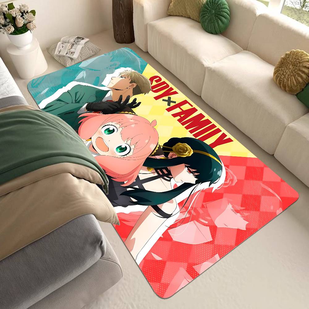 Comedy Anime Spy X Family Kitchen Mat Kids Room Bedroom Decoration Balcony Anti-Slip Doormat Living Room Alfombra