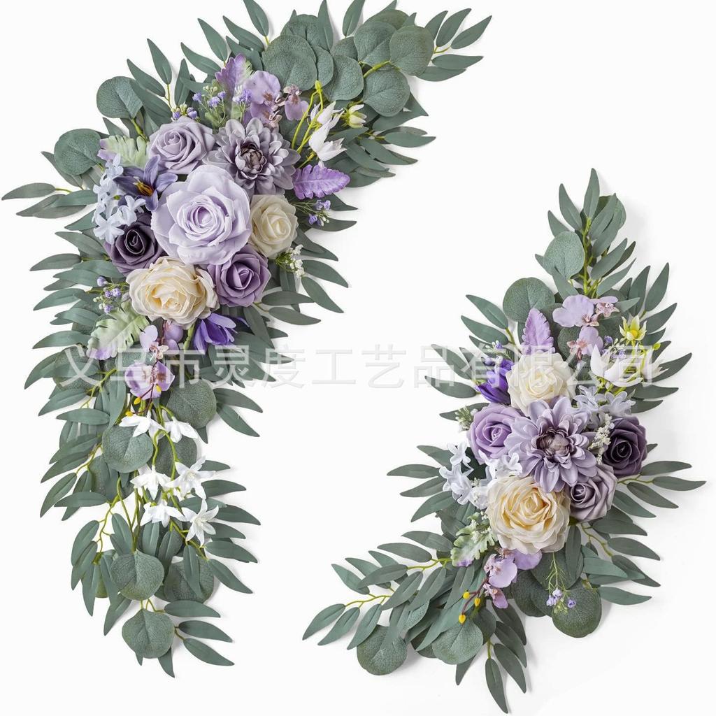 Wedding Welcome Decoration Flower Vine Simulation Flower Peony Door Hanging Fake Flower Peony Flower Vine Decoration