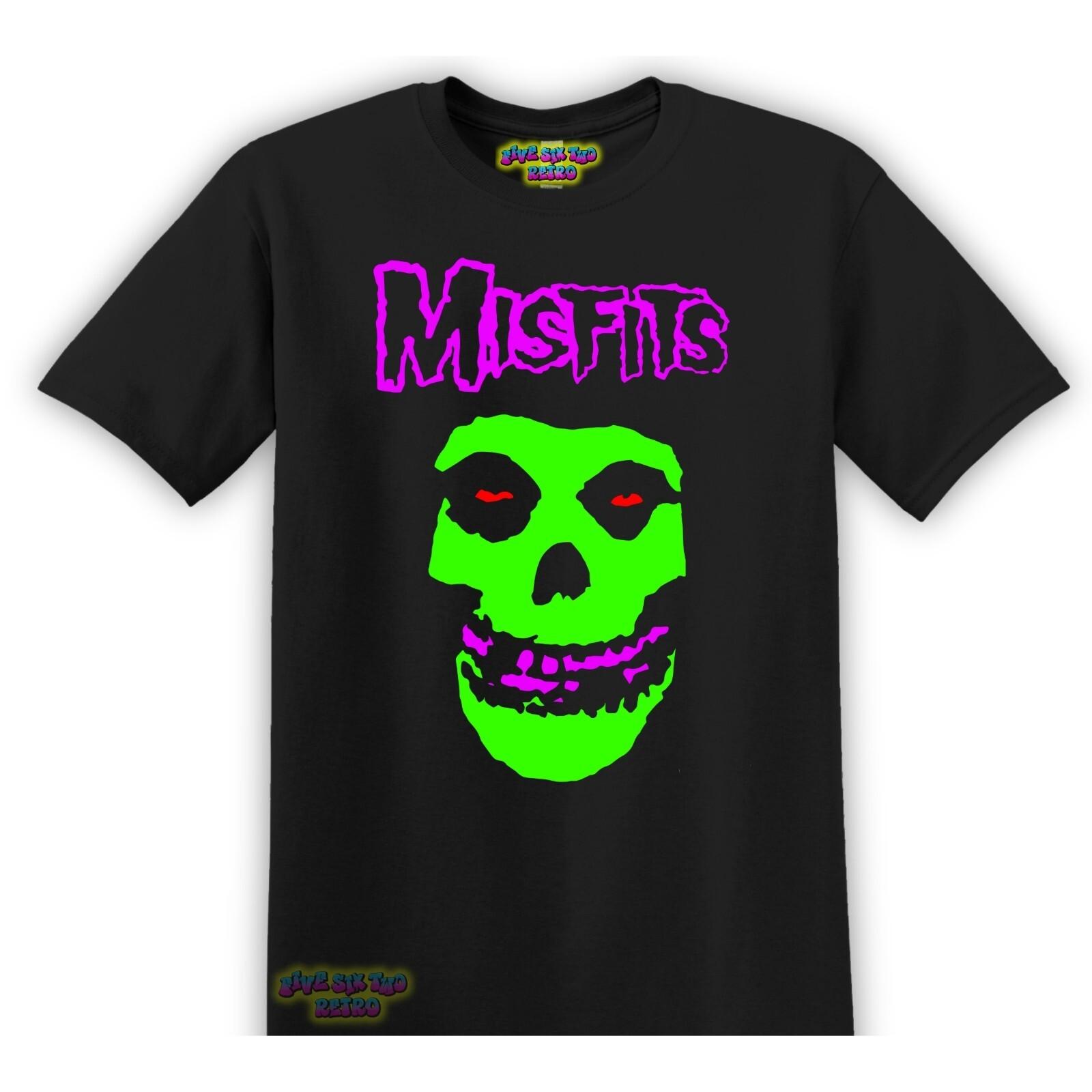 Misfits Skull Punk, Rock, Band T-Shirt Black S-3XL XXXXL