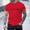 Creative Minimalist Car Print Versatile T-Shirt Fashionable Comfortable Breathable Soft Casual Sports Short Sleeve Cotton T-shirt
