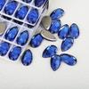 K9 Měkké Sklo Slza Dvouotvorové Drahokamy Vrtané pro DIY - Nepravidelné Barevné AB Diamanty