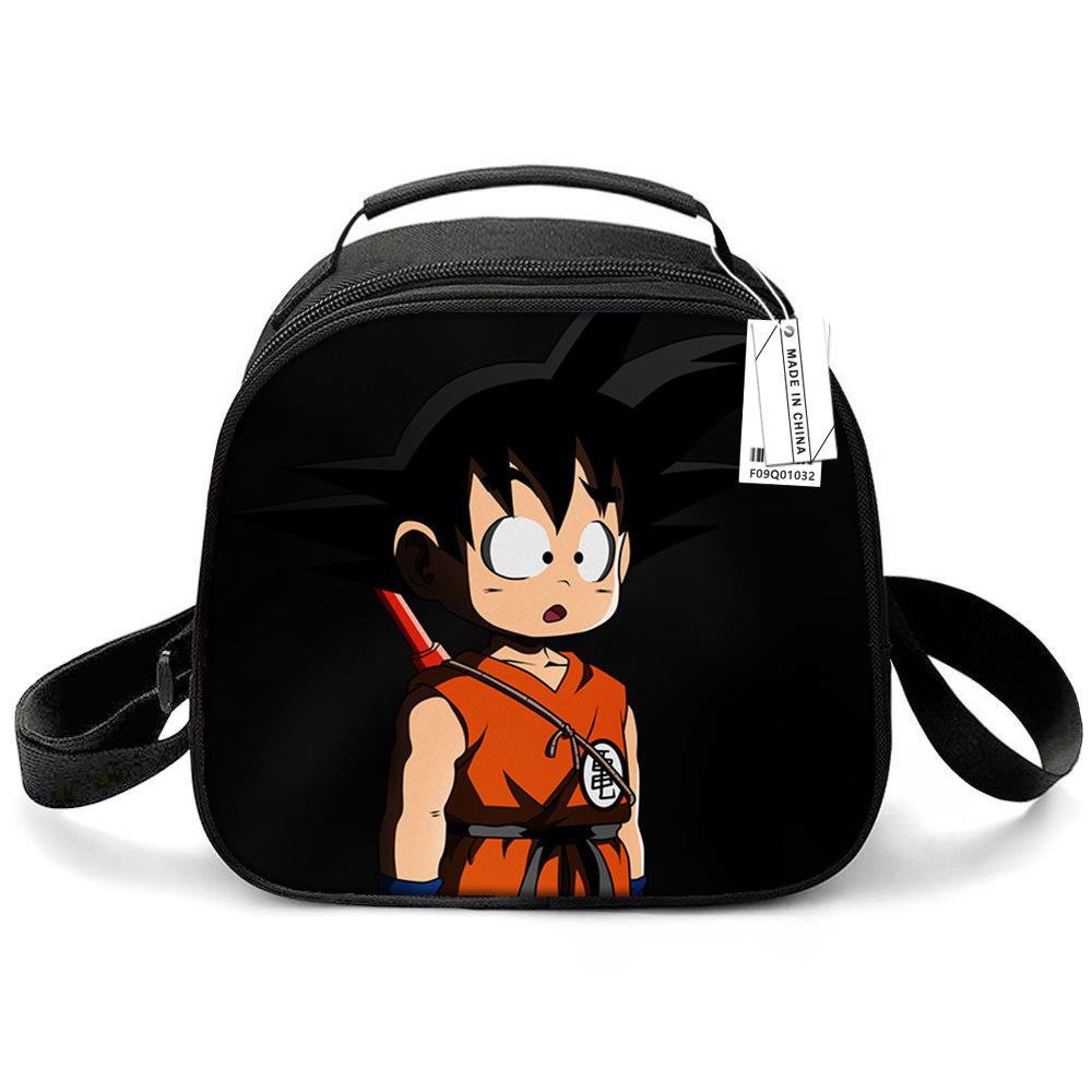 Dragon Ball Children'S Lunch Bag, Elementary School Lunch Box Bag, Ice Bag, Cartoon Shoulder Portable Meal Bag