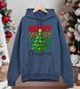 Merry Christmas Green Tree Design Men Hoody Pocket All-Match Hoodies Casual Fleece Streetwear Oversized Comfortable Pullover