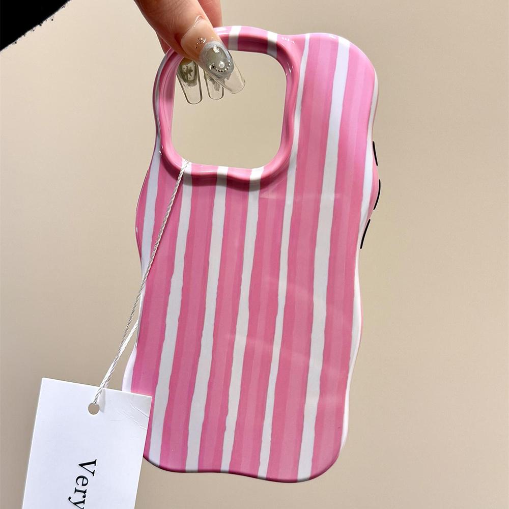 Luxus 2-in-1 Glänzend Zweifarbig Wellenstreifen Hülle für IPhone 14 15 16 17 Pro Max 17Air Knallfarben Kollision Stoßfeste Abdeckung