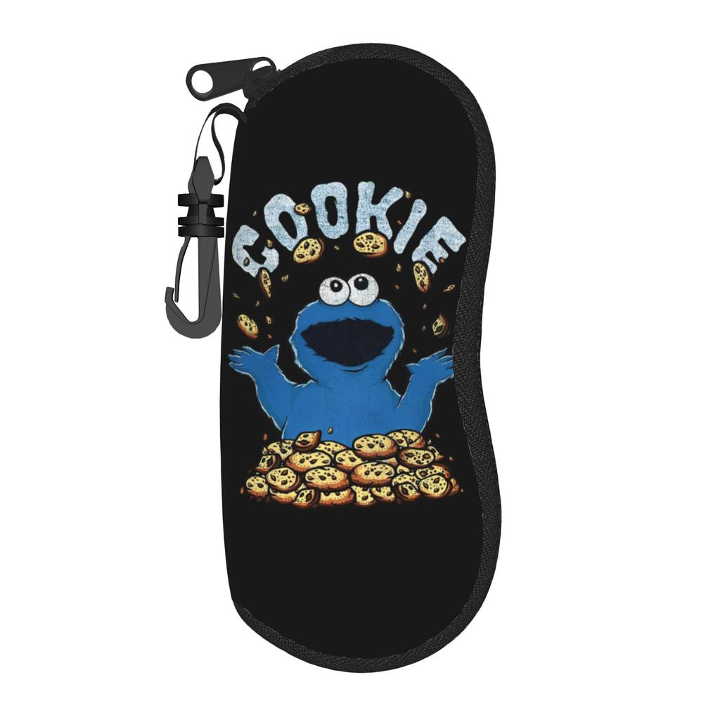 Sesamed Cartoon Glasses Case Unisex Waterproof Zipper Cookie Monster Sunglasses Box Gift Eyewear Container