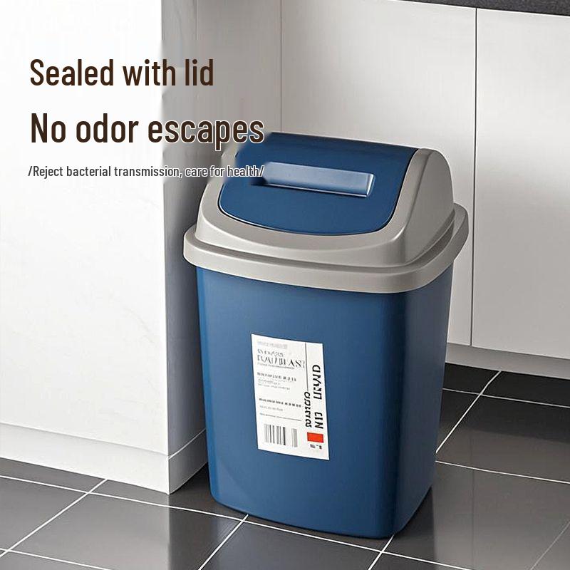 Large Capacity Flip Lid Trash Can for Restaurant, Kitchen, and Office